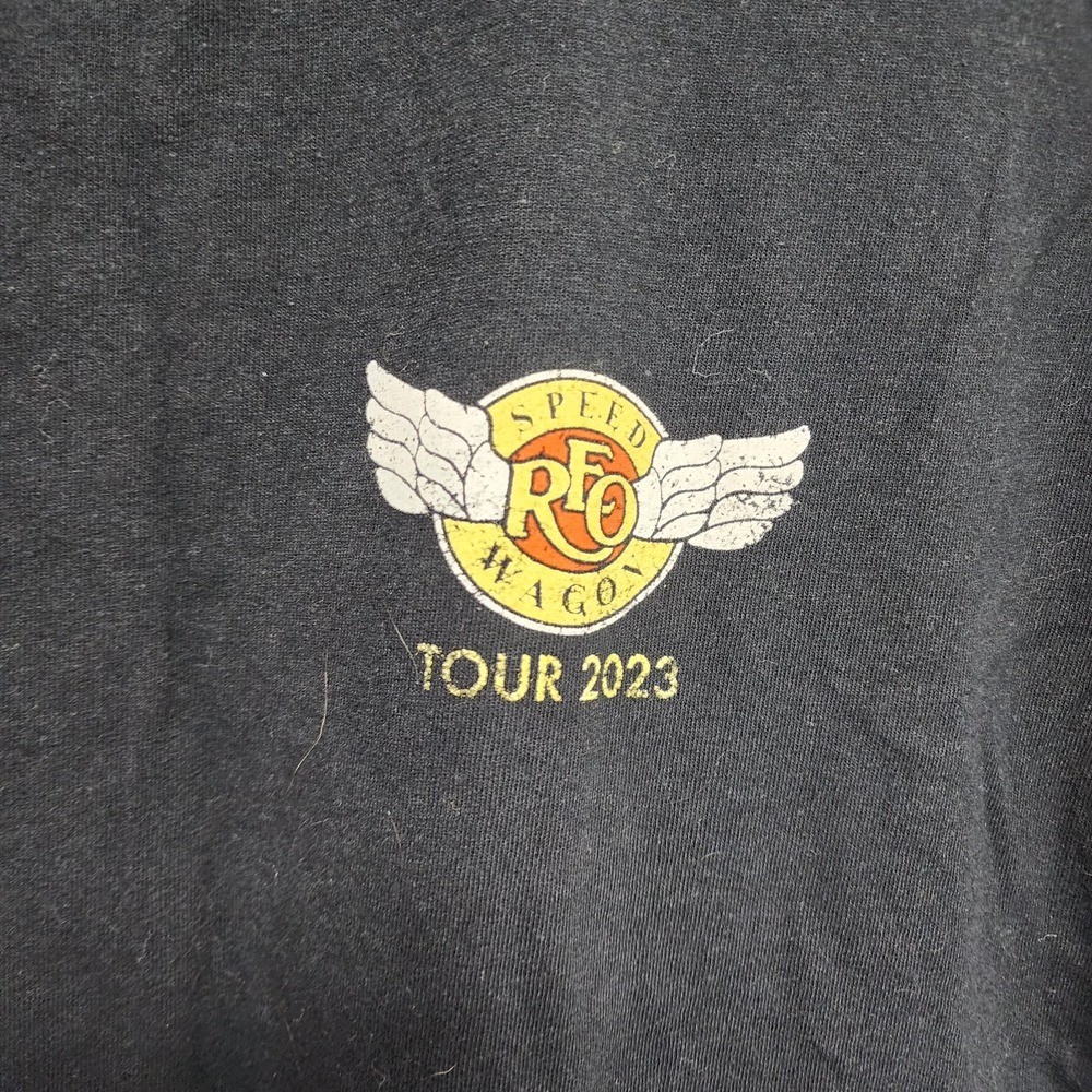 Reo Speedwagon‎ Young Forever 2023 T-Shirt Black Cotton Unisex Lg Preowned - Picture 4 of 6